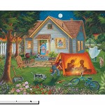 Bits and Pieces 300 Large Piece Jigsaw Puzzle for Adults Backyard Camping Family Fun House Puzzle by Artist Christine Carey 300 pc Jigsaw  B06XCSVC4H